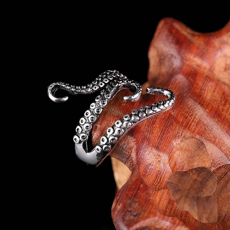 Titanium Steel Octopus Rings