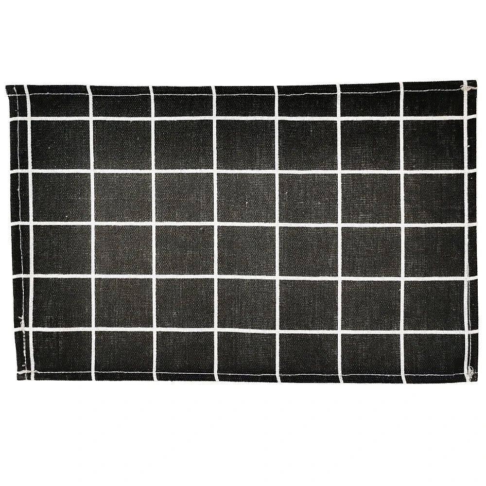 1Pc Polyester Linen Fabric Table Mats
