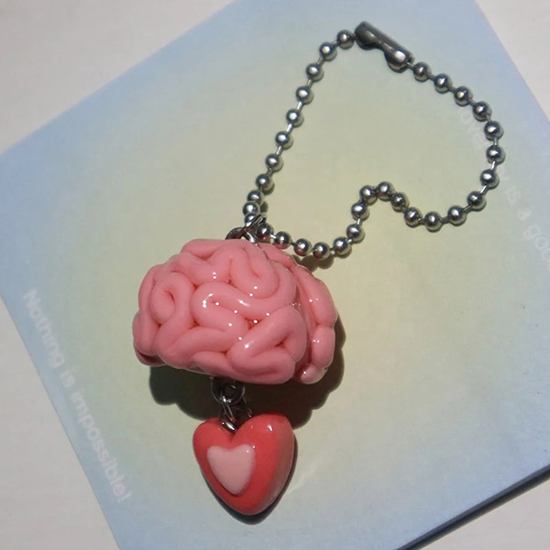 Brain  Keychain Bag Decoration