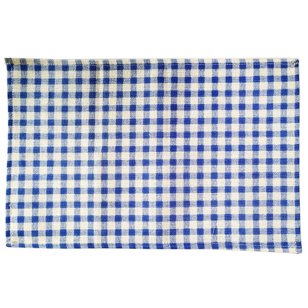 1Pc Polyester Linen Fabric Table Mats