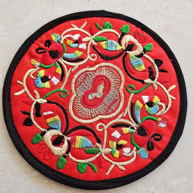 1pc Coasters,  Floral Fabric Coasters Teacup Mat