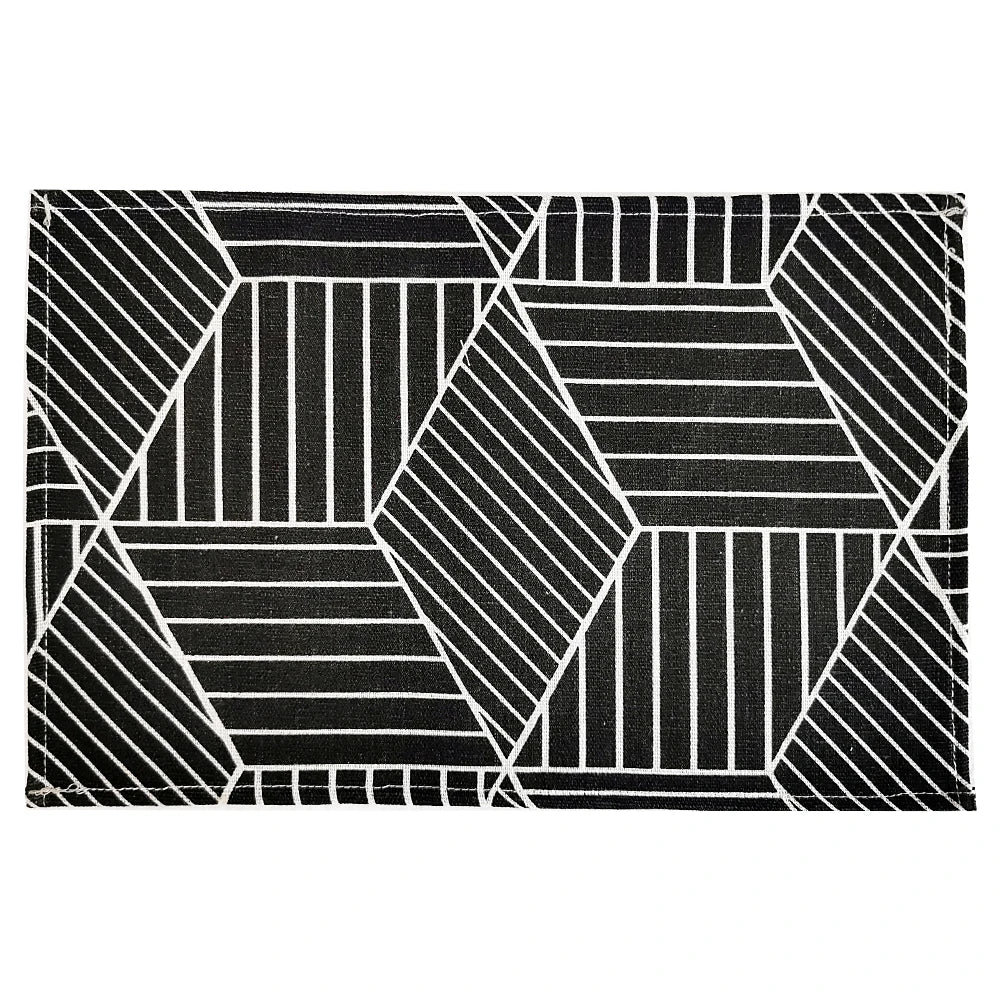 1Pc Polyester Linen Fabric Table Mats