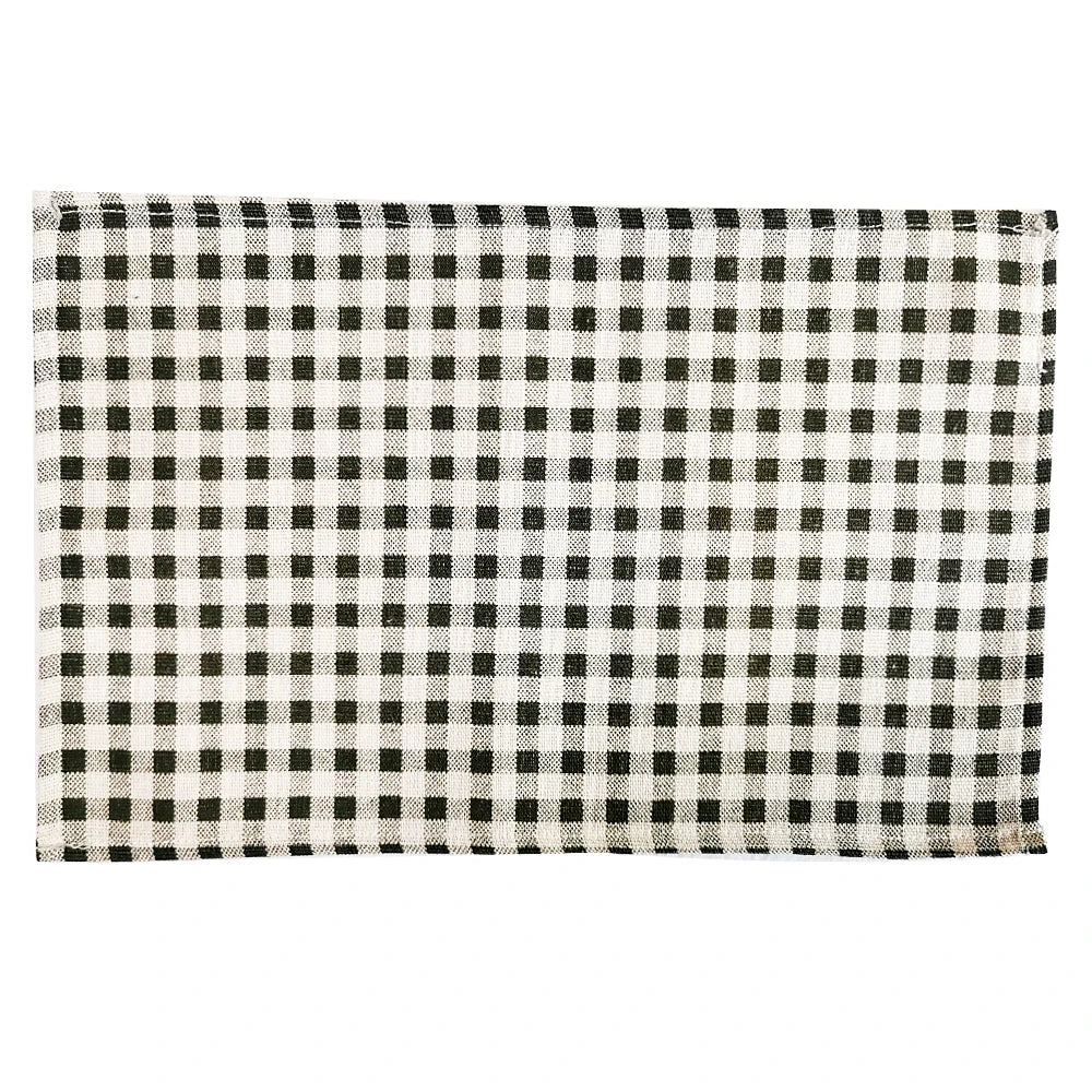 1Pc Polyester Linen Fabric Table Mats