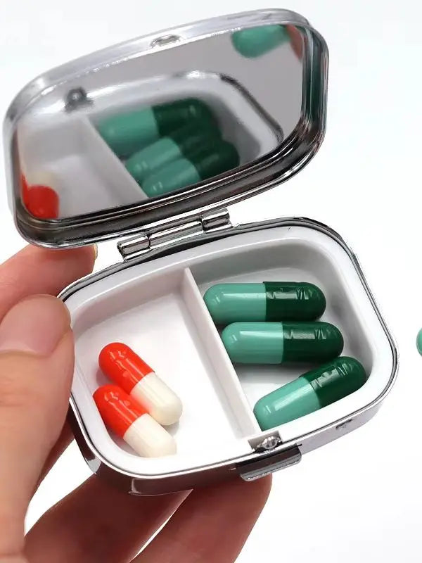 Retro Sardines Can Print Metal Pill Box