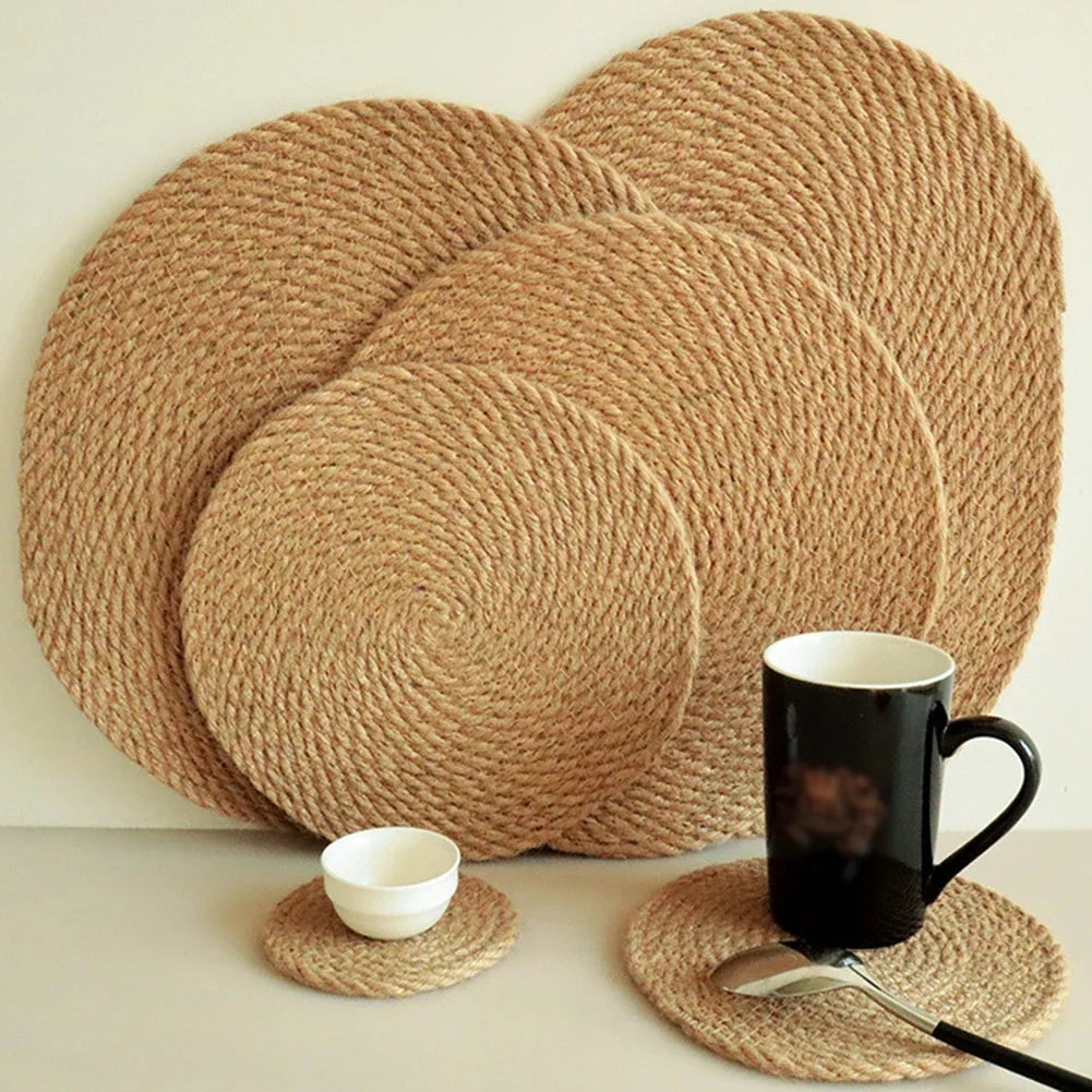 Handmade Coster For Kitchen Hemp Rope