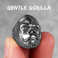 Stainless Steel Men Rings Gorilla
