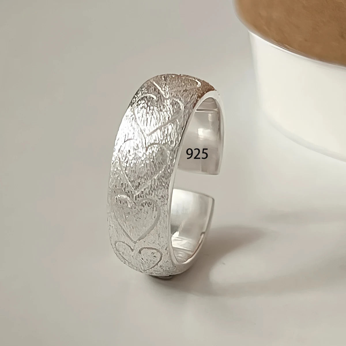 PANJBJ Real 925 Sterling Silver Retro Round Ring For 2 Rigns Women Chain Vintage Fine Jewelry Minimalist Accessories Gift