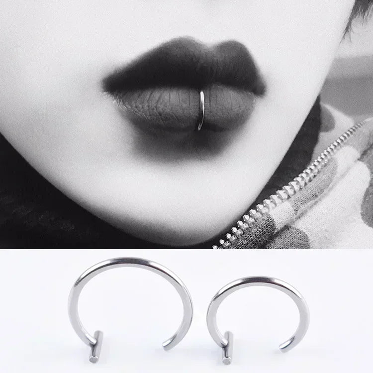 sexy faux lip ring