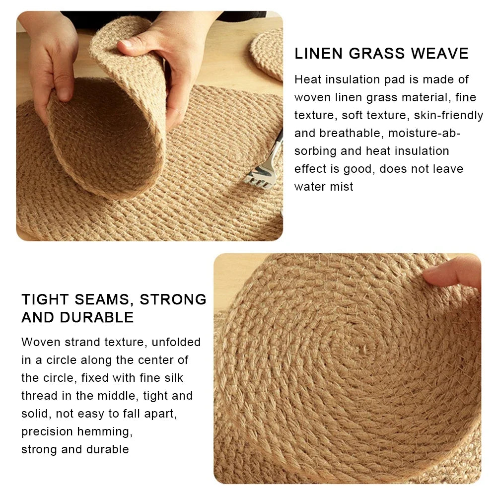 Handmade Coster For Kitchen Hemp Rope