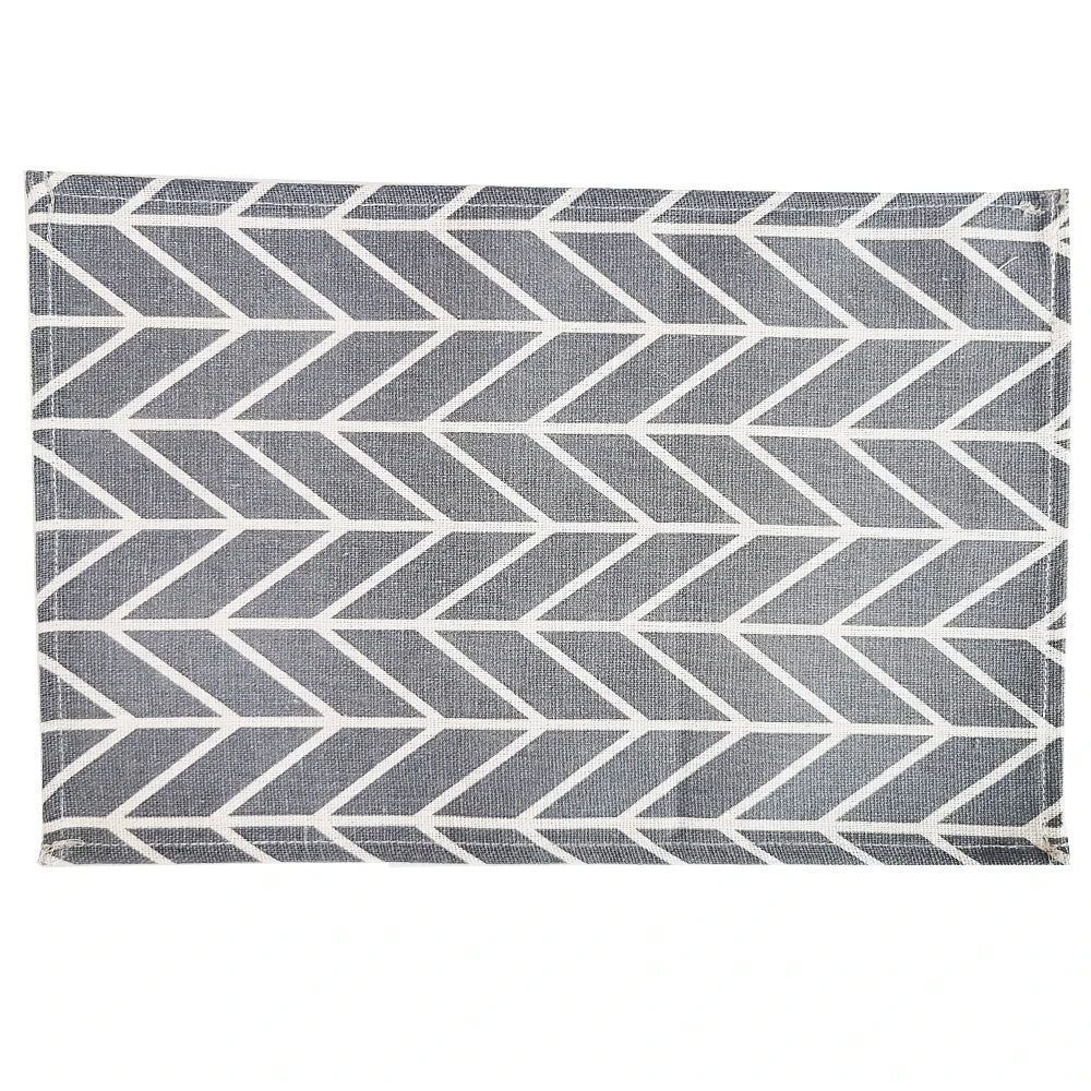 1Pc Polyester Linen Fabric Table Mats