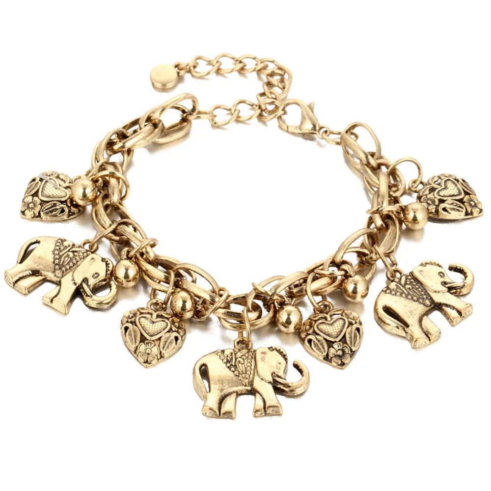 Ethnic Coin Pendant Bracelets