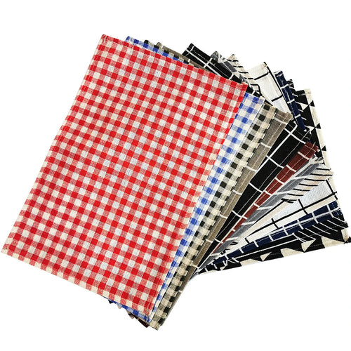 1Pc Polyester Linen Fabric Table Mats