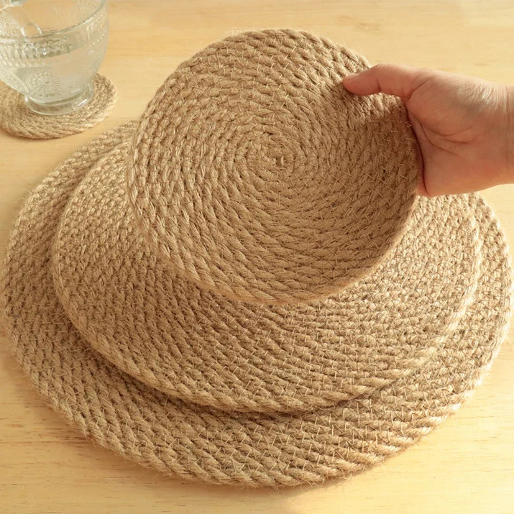 Handmade Coster For Kitchen Hemp Rope