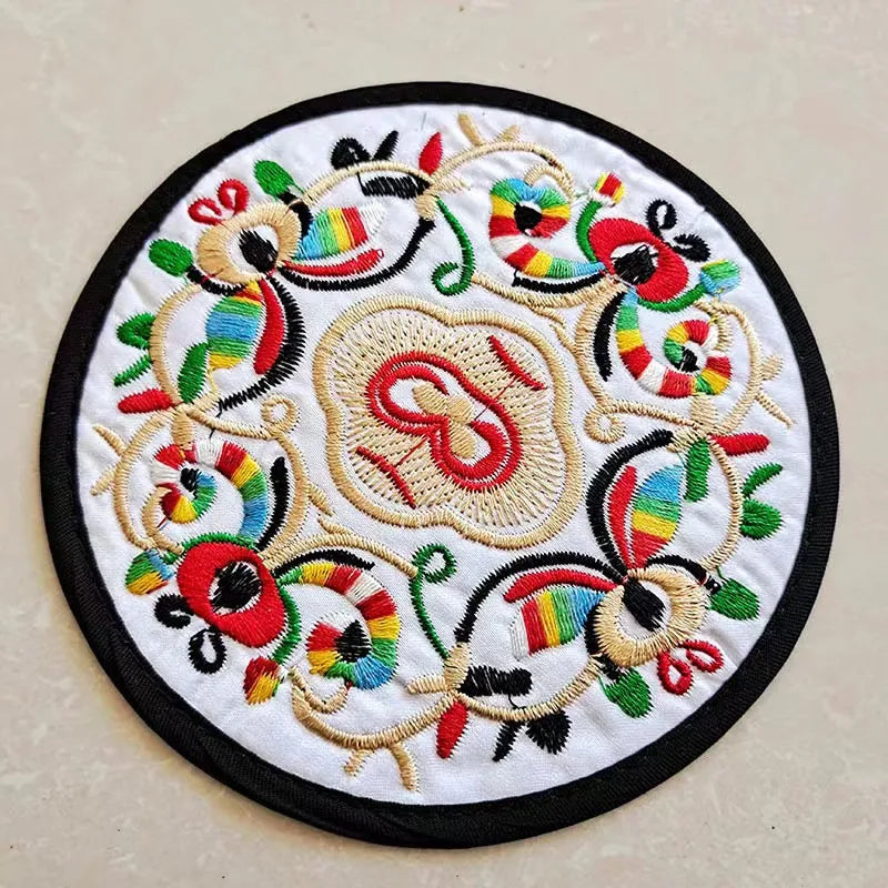 1pc Coasters,  Floral Fabric Coasters Teacup Mat