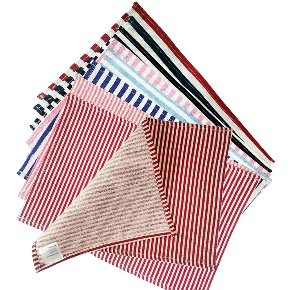 1Pc Polyester Linen Fabric Table Mats
