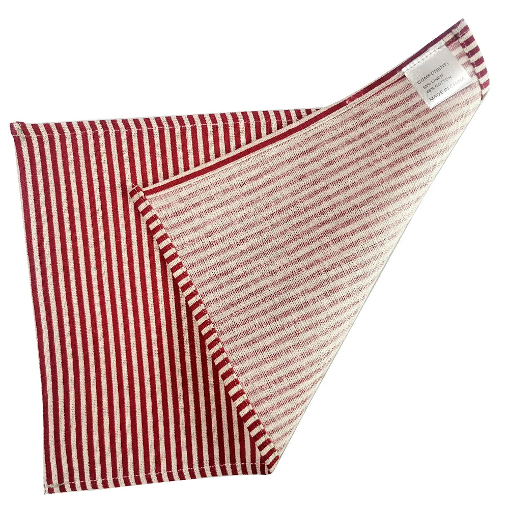 1Pc Polyester Linen Fabric Table Mats