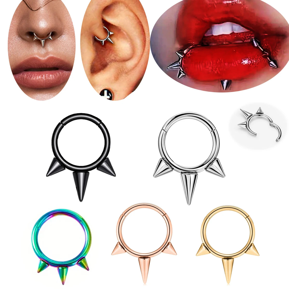 spiky rings