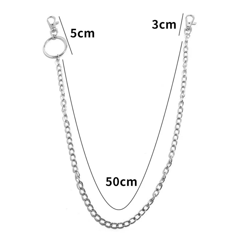 punk metal key chain