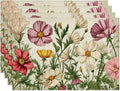 4/6pcs Flower Table Mats