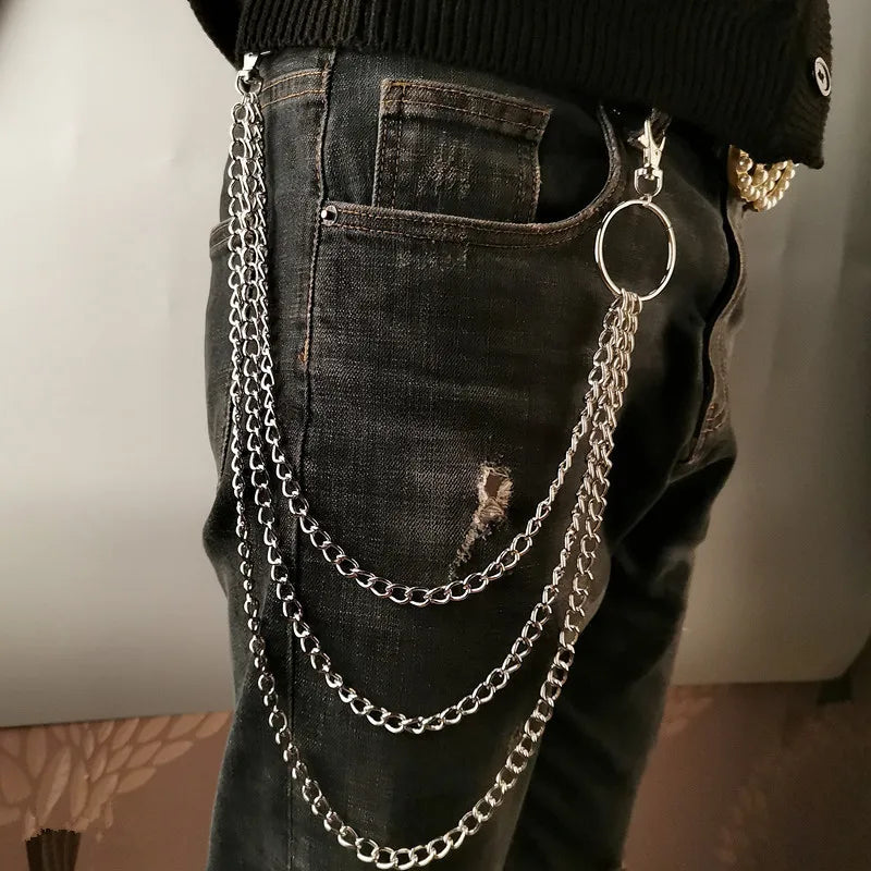 punk metal key chain