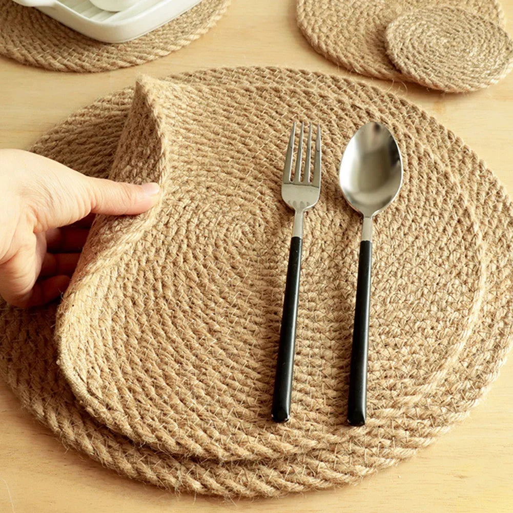Handmade Coster For Kitchen Hemp Rope