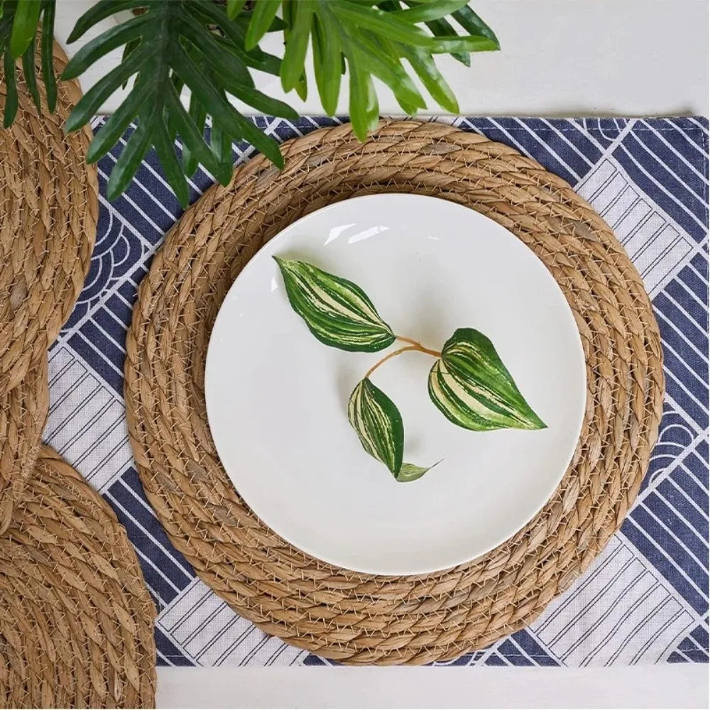 Round Handwoven Rattan Placemats