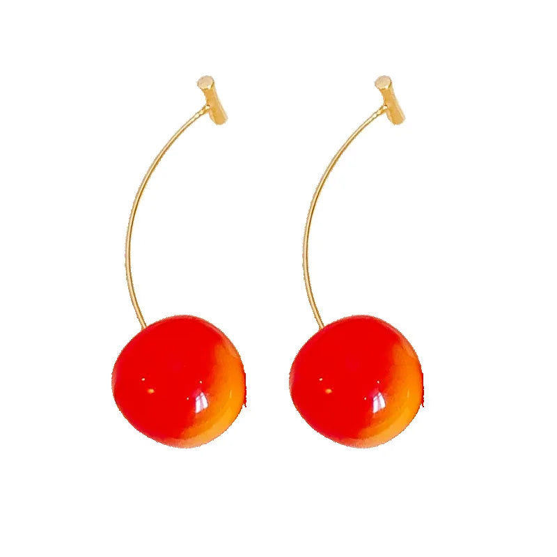cherry and strawberry earings