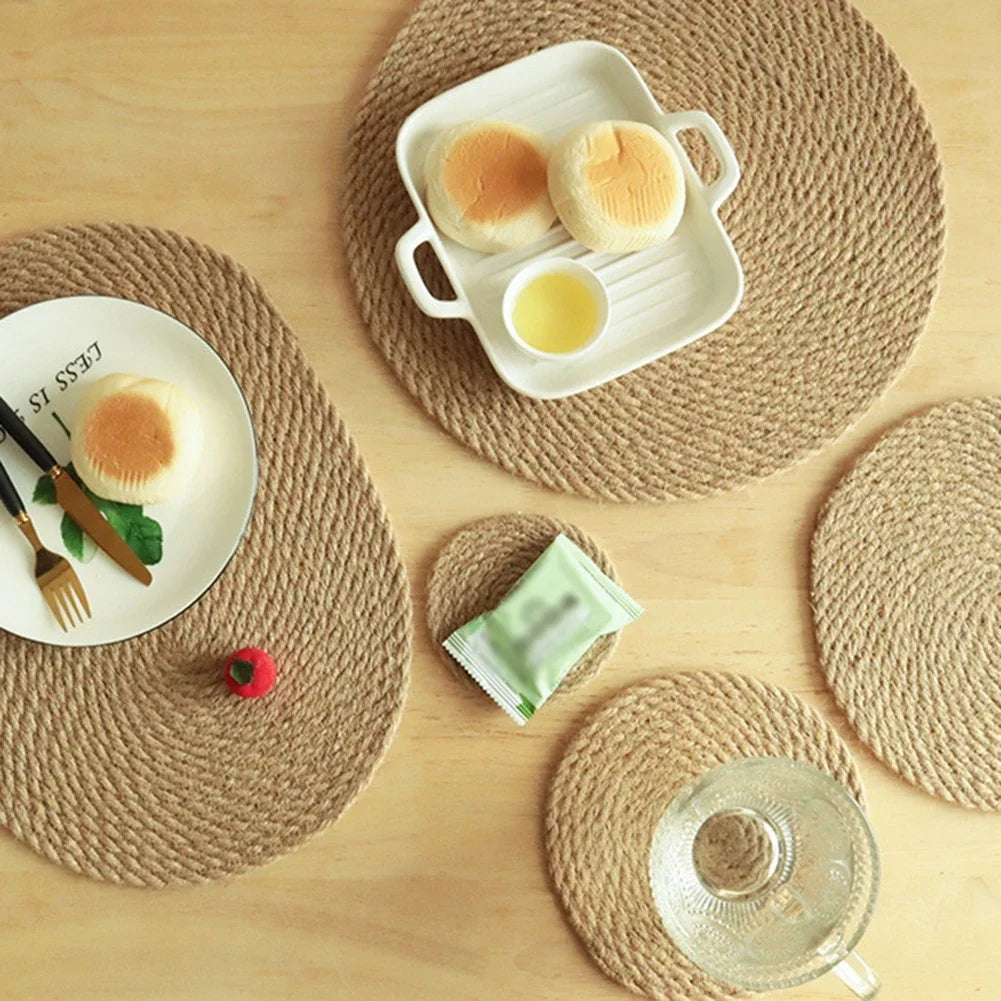 Handmade Coster For Kitchen Hemp Rope