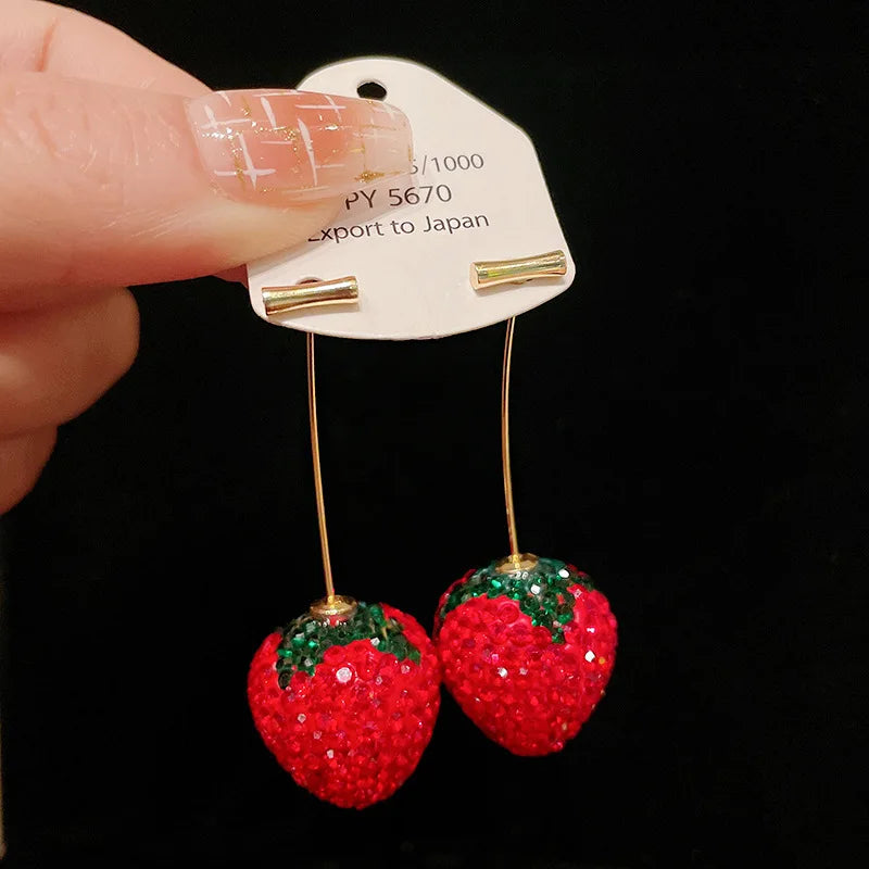 cherry and strawberry earings