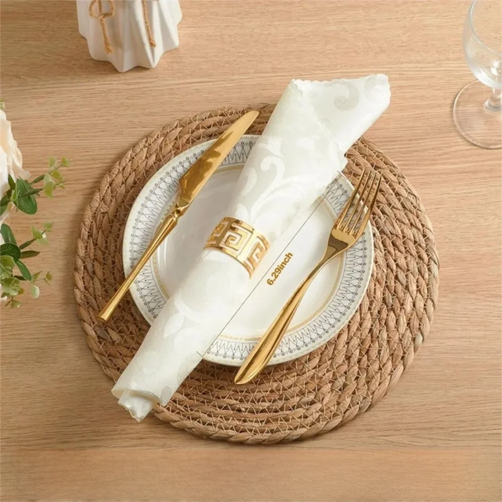 Round Handwoven Rattan Placemats