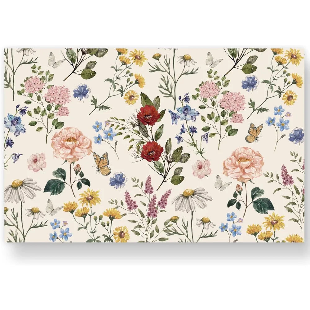 4/6pcs Flower Table Mats